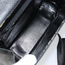 CELINE Shoulder Bag Leather Black Gold Auth 156127-12