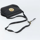 CELINE Shoulder Bag Leather Black Gold Auth 156127-7