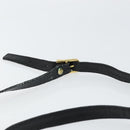 CELINE Shoulder Bag Leather Black Gold Auth 156127-8