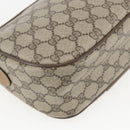 GUCCI GG Supreme Web Sherry Line Bag PVC Beige Gold 89 02 032 Auth 156128-17