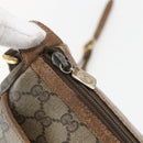 GUCCI GG Supreme Web Sherry Line Bag PVC Beige Gold 89 02 032 Auth 156128-9