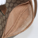 GUCCI GG Supreme Web Sherry Line Bag PVC Beige Gold 89 02 032 Auth 156128-23