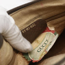 GUCCI GG Supreme Web Sherry Line Bag PVC Beige Gold 89 02 032 Auth 156128-12