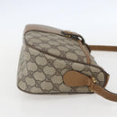 GUCCI GG Supreme Web Sherry Line Bag PVC Beige Gold 89 02 032 Auth 156128-4