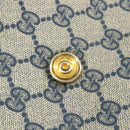 GUCCI GG Supreme Schoudertas PVC Donkerblauw Goud Origineel 156129-10