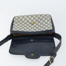 GUCCI GG Supreme Schoudertas PVC Donkerblauw Goud Origineel 156129-19