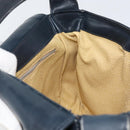 GUCCI GG Supreme Shoulder Bag PVC Navy Gold Auth 156129-21