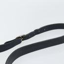 GUCCI GG Supreme Shoulder Bag PVC Navy Gold Auth 156129-8