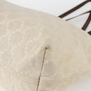 CELINE Paris Macadam Canvas Tote Bag Beige Gold Auth 156134-9
