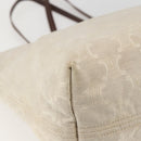 CELINE Paris Macadam Canvas Tote Bag Beige Gold Auth 156134-16