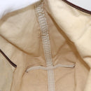 CELINE Paris Macadam Canvas Tote Bag Beige Gold Auth 156134-20