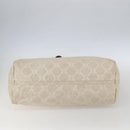CELINE Paris Macadam Canvas Tote Bag Beige Gold Auth 156134-5