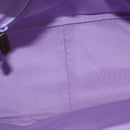 BVLGARI Logo Mania Hand Bag Canvas Beige Silver Auth 156135-10