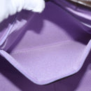 BVLGARI Logo Mania Hand Bag Canvas Beige Silver Auth 156135-11