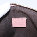 GUCCI Micro GG Supreme Pouch Leather outlet Pink Gold 449893 Auth 156138V-9