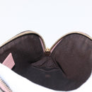 GUCCI Micro GG Supreme Pouch Leather outlet Pink Gold 449893 Auth 156138V-18