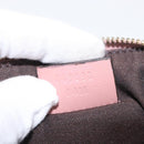 GUCCI Micro GG Supreme Pouch Leather outlet Pink Gold 449893 Auth 156138V-11