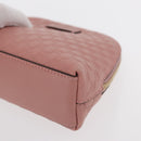 GUCCI Micro GG Supreme Pouch Leather outlet Pink Gold 449893 Auth 156138V-14