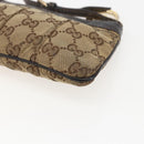 GUCCI GG Canvas Shoulder Bag Beige Gold 212216 Auth 156139-10