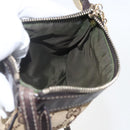 GUCCI GG Canvas Shoulder Bag Beige Gold 212216 Auth 156139-17