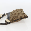 GUCCI GG Canvas Shoulder Bag Beige Gold 212216 Auth 156139-4