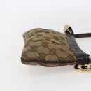 GUCCI GG Canvas Shoulder Bag Beige Gold 212216 Auth 156139-5