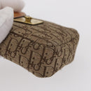Christian Dior Trotter Canvas Cigarette Case Beige Gold Auth 156140-15