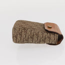 Christian Dior Trotter Canvas Cigarette Case Beige Gold Auth 156140-3