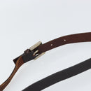 FENDI Zucca Canvas Shoulder Bag Black Brown Auth 156141-8