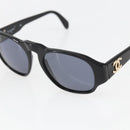 CHANEL Sunglasses plastic Black CC Auth 156145-7