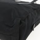 PRADA Shoulder Bag Nylon Leather Black Silver Auth 156148-9