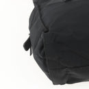 PRADA Shoulder Bag Nylon Leather Black Silver Auth 156148-14