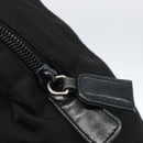 PRADA Shoulder Bag Nylon Leather Black Silver Auth 156148-10