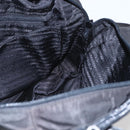 PRADA Shoulder Bag Nylon Leather Black Silver Auth 156148-20