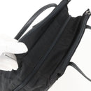 PRADA Shoulder Bag Nylon Leather Black Silver Auth 156148-6