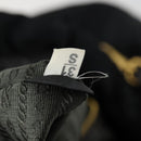 PRADA Hand Bag Nylon Leather 2way Black Gold Auth 156149-12