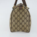 GUCCI GG Supreme Web Sherry Line Boston Bag PVC Beige Gold 010 378 Auth 156155-4