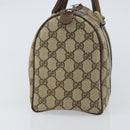 GUCCI GG Supreme Web Sherry Line Boston Bag PVC Beige Gold 010 378 Auth 156155-5