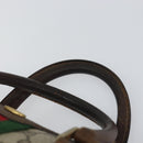 GUCCI GG Supreme Web Sherry Line Boston Bag PVC Beige Gold 010 378 Auth 156155-8