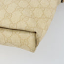 GUCCI GG Supreme Shoulder Bag PVC Ivory Gold 223666 Auth 156157-10