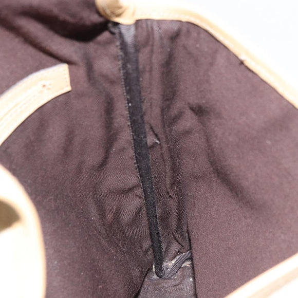 GUCCI GG Supreme Shoulder Bag PVC Ivory Gold 223666 Auth 156157