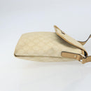 GUCCI GG Supreme Shoulder Bag PVC Ivory Gold 223666 Auth 156157-4