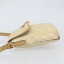 GUCCI GG Supreme Shoulder Bag PVC Ivory Gold 223666 Auth 156157-5