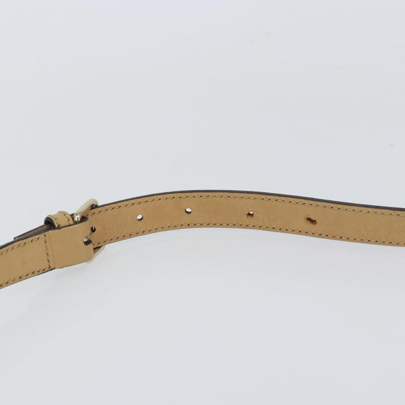 GUCCI GG Supreme Shoulder Bag PVC Ivory Gold 223666 Auth 156157