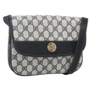 GUCCI GG Supreme Shoulder Bag PVC Red Gold Auth 156158-1