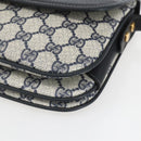 GUCCI GG Supreme Shoulder Bag PVC Red Gold Auth 156158-10