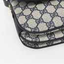 GUCCI GG Supreme Shoulder Bag PVC Red Gold Auth 156158-11