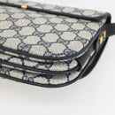 GUCCI GG Supreme Shoulder Bag PVC Red Gold Auth 156158-12