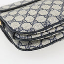 GUCCI GG Supreme Shoulder Bag PVC Red Gold Auth 156158-13