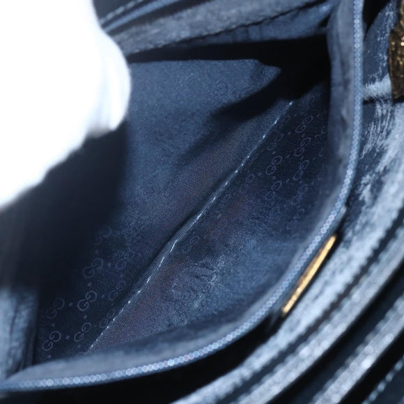 GUCCI GG Supreme Shoulder Bag PVC Red Gold Auth 156158